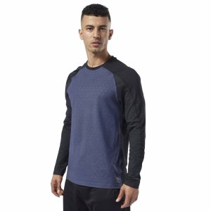 Bluza Męskie Reebok One Series Training SmartVent Top Granatowe PL 29FBTWR